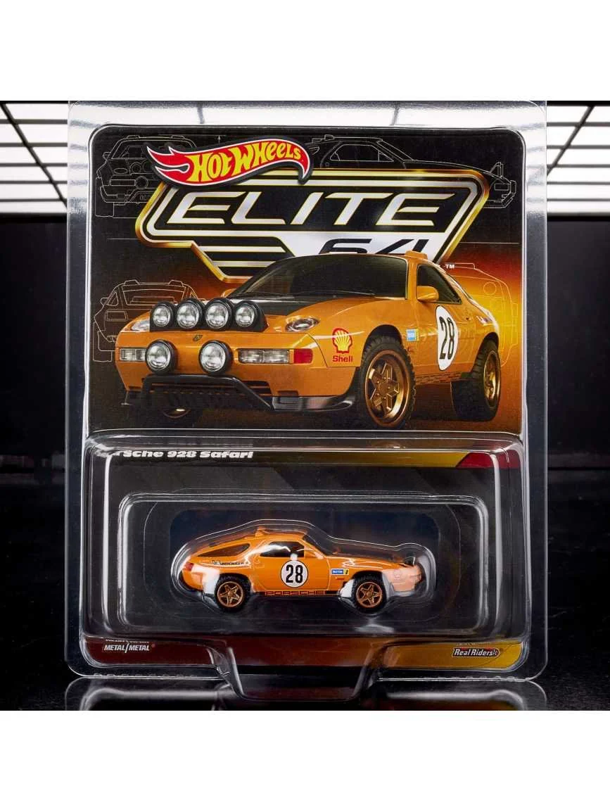 HotWheels Elite 64 Porsche 928 Safari imported Premium rlc 1:64 Scale (With Protector)