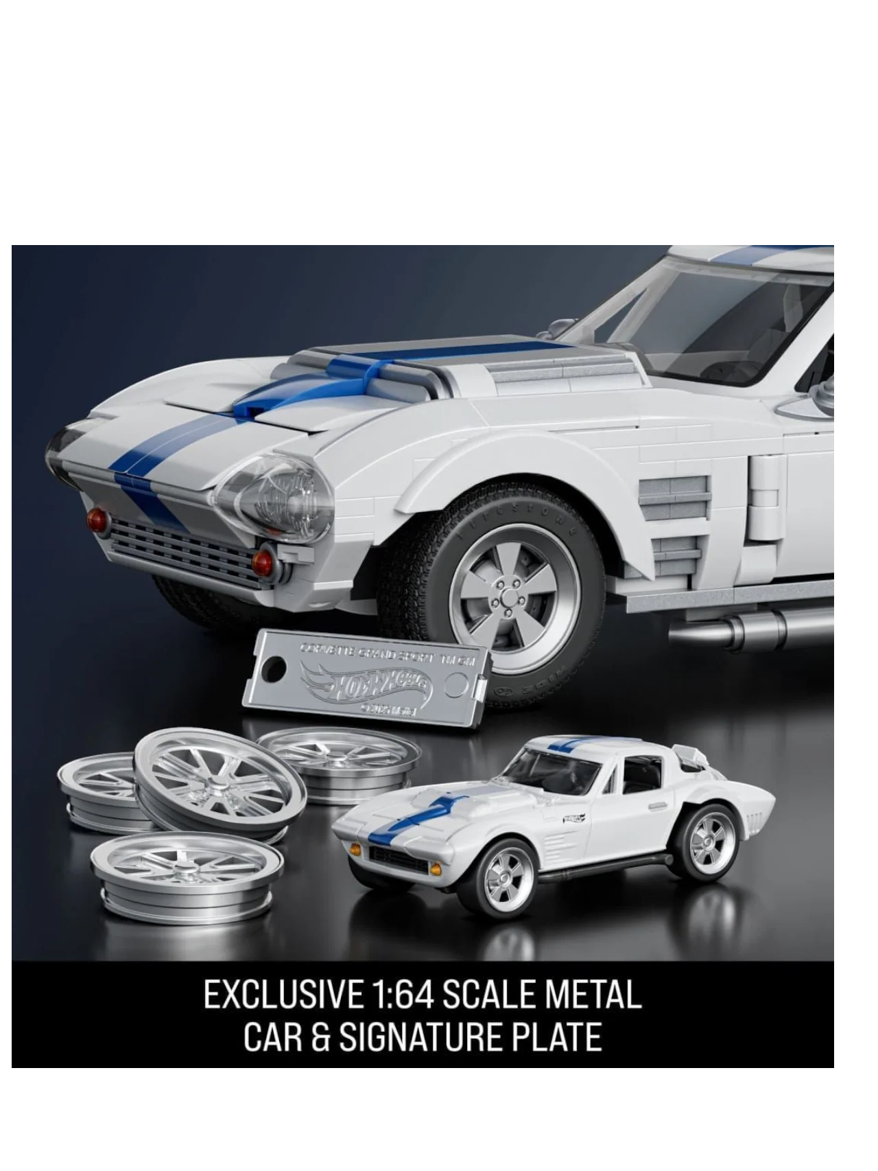 HotWheels Elite Series Corvette Grand Sports Imported Brick Shop 1:16 Scale - Image 6