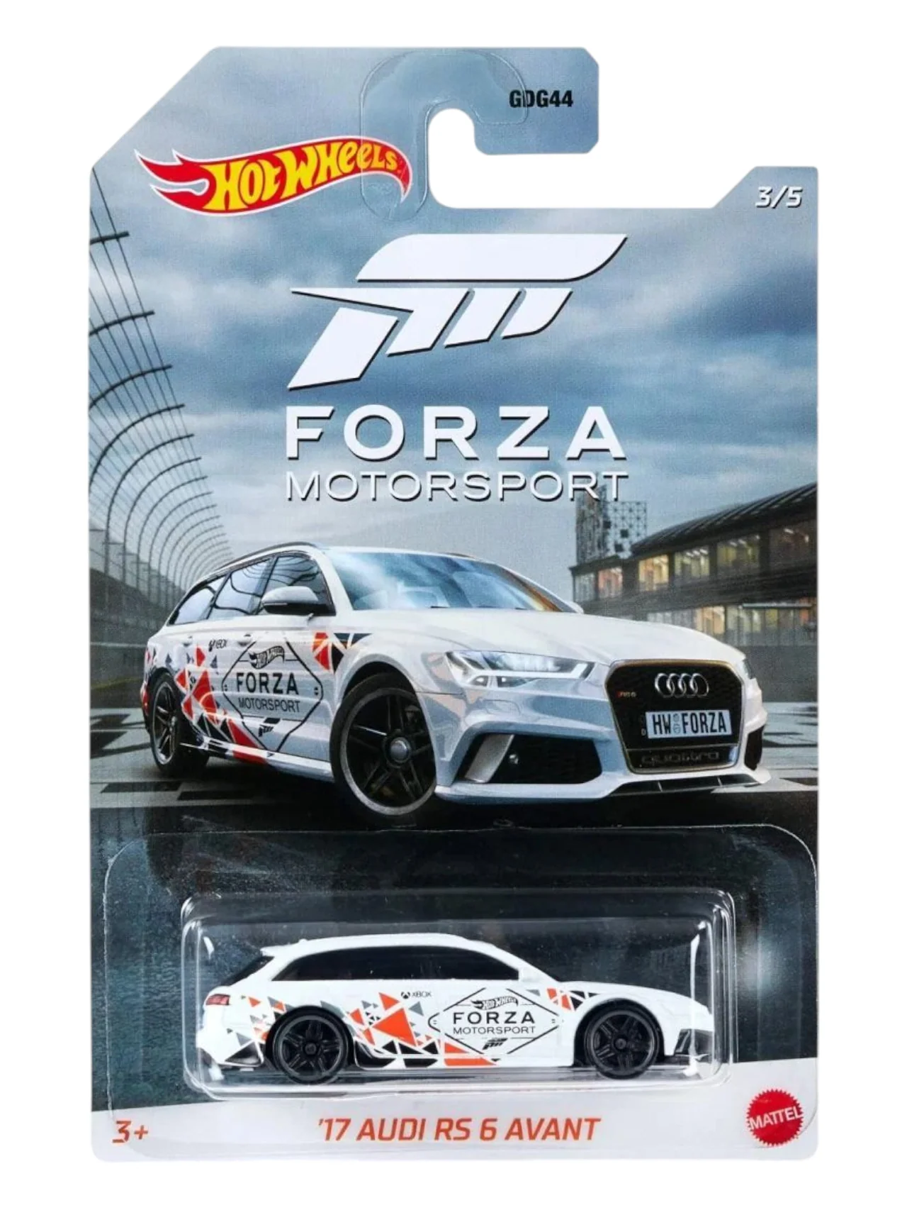 HotWheels Forza Motorsport 17 Audi RS 6 Avant Imported Mainline Card Art 1:64 Scale GJV69-K5104B