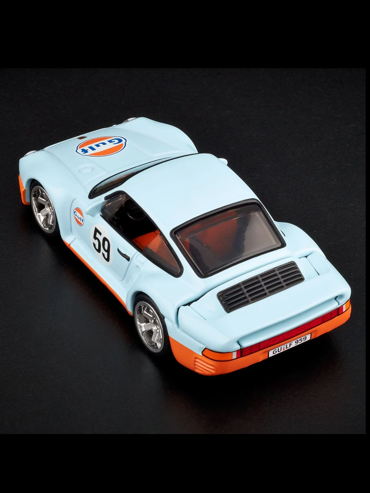 HotWheels Gulf 1986 Porsche 959 RLC 1:64 Scale - Image 4
