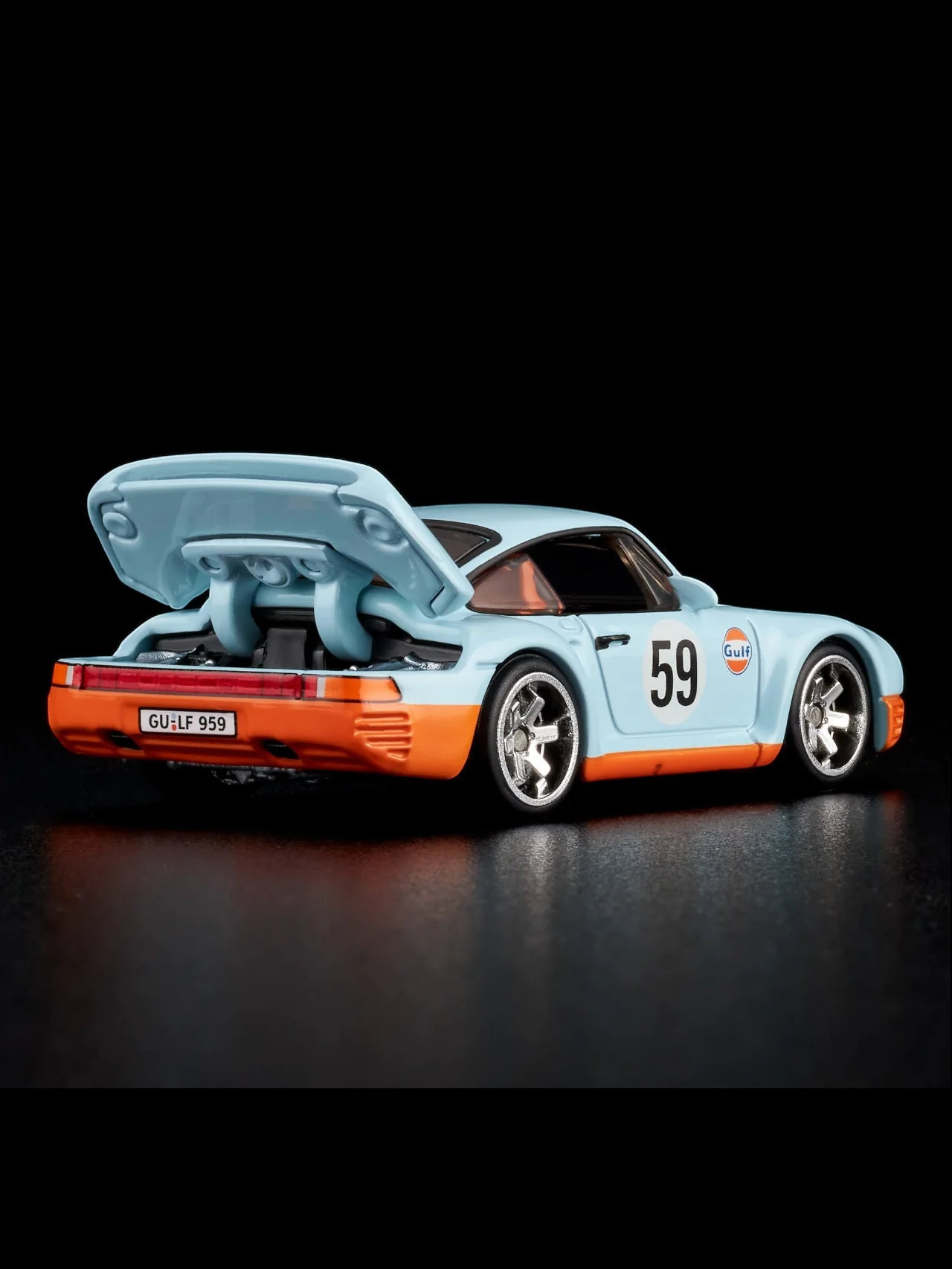 HotWheels Gulf 1986 Porsche 959 RLC 1:64 Scale - Image 6