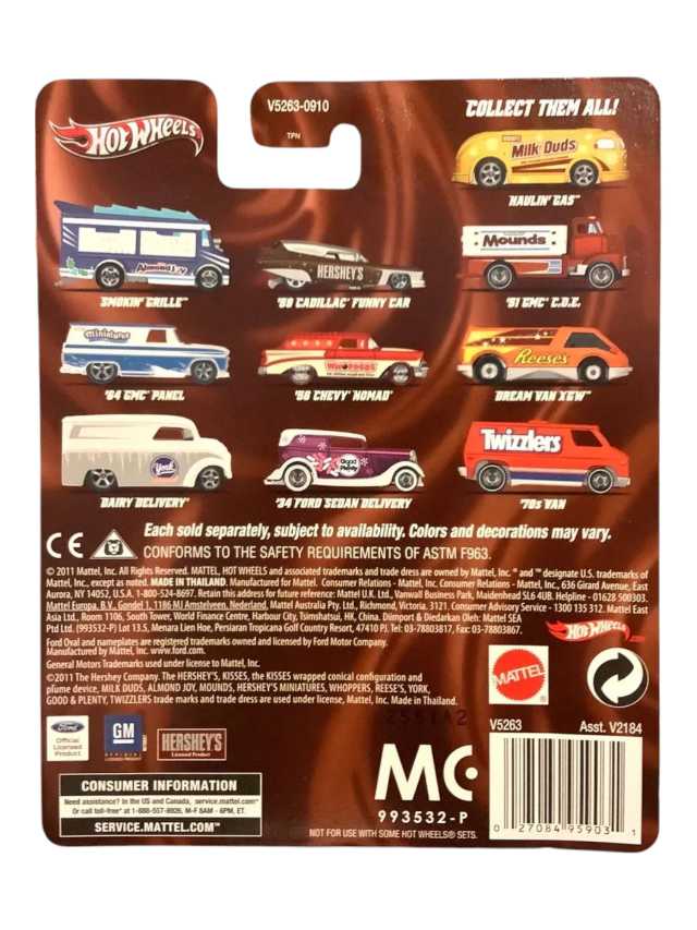HOTWHEELS Hershey's '34 Ford Sedan Delivery Imported Collection 1:64 Scale - Image 2