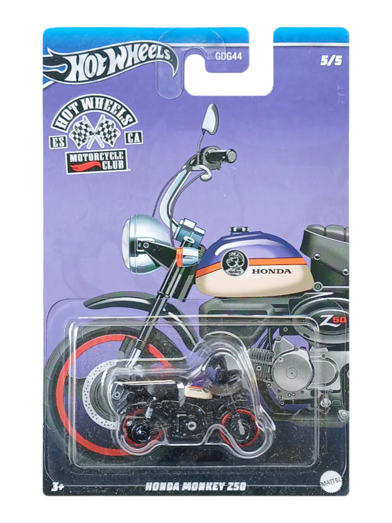 Hotwheels Honda Monkey 250 Card Art Imported Mainline 1:64 Scale