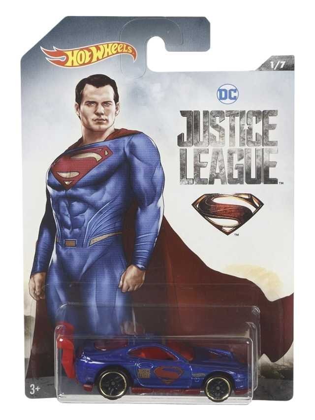 Hotwheels Justice League power pro Superman Imported Card art mainline 1:64 Scale