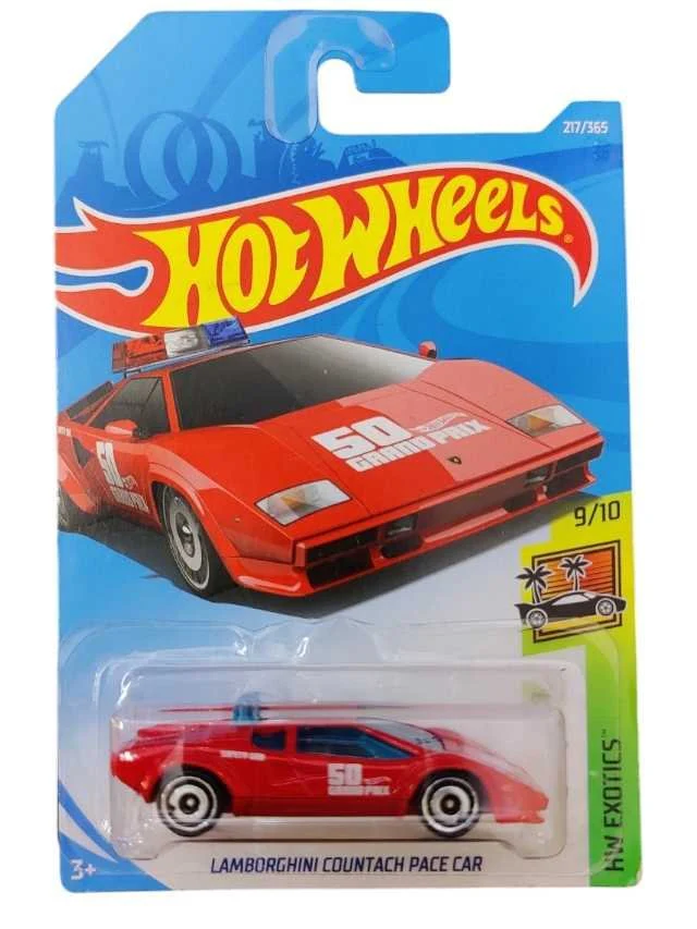 Hotwheels Lamborghini countach pace car Imported Mainline 1:64 Scale