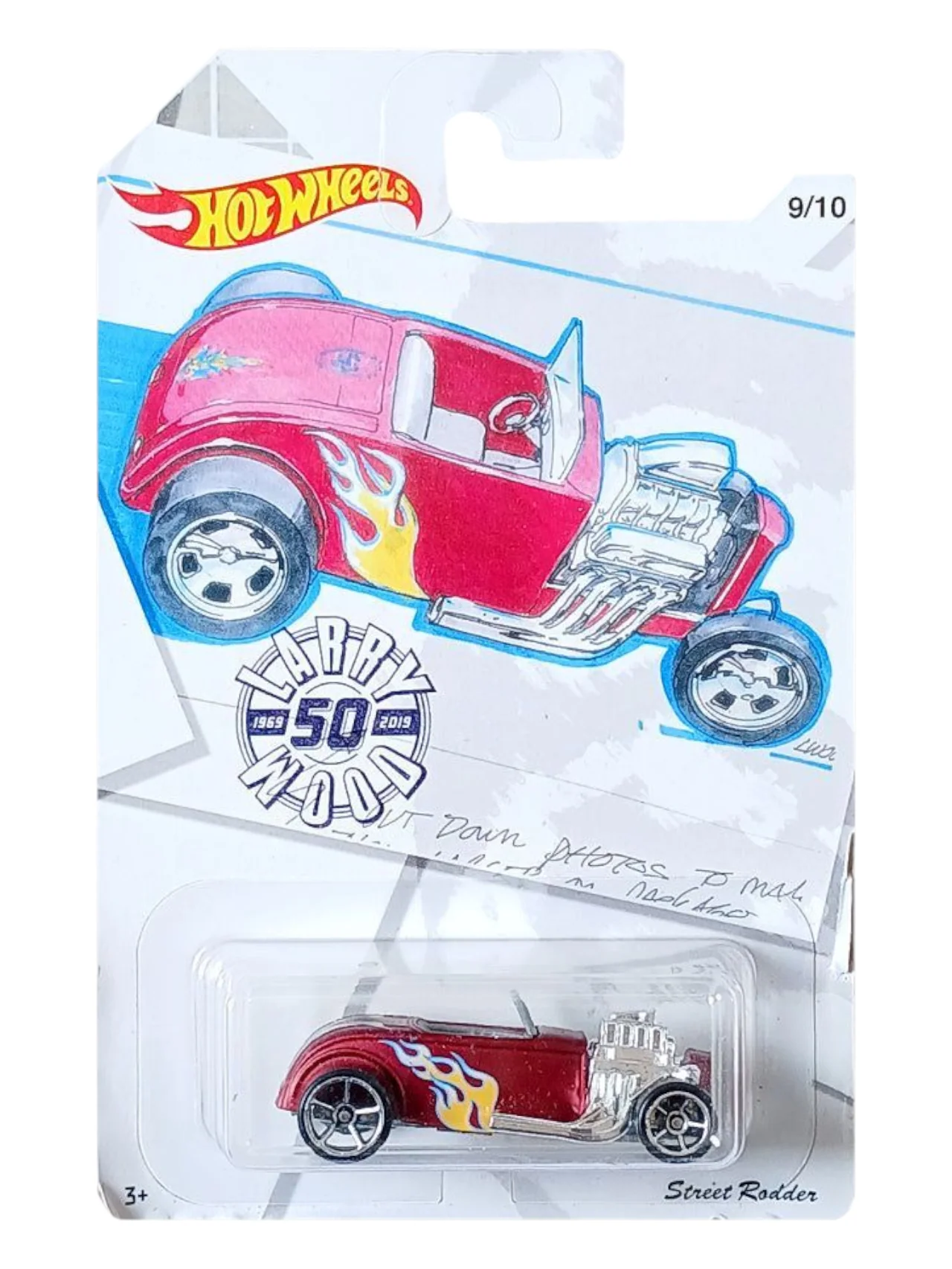 HotWheels Larry Wood Street Rodder Imported Mainline Card Art 1:64 Scale