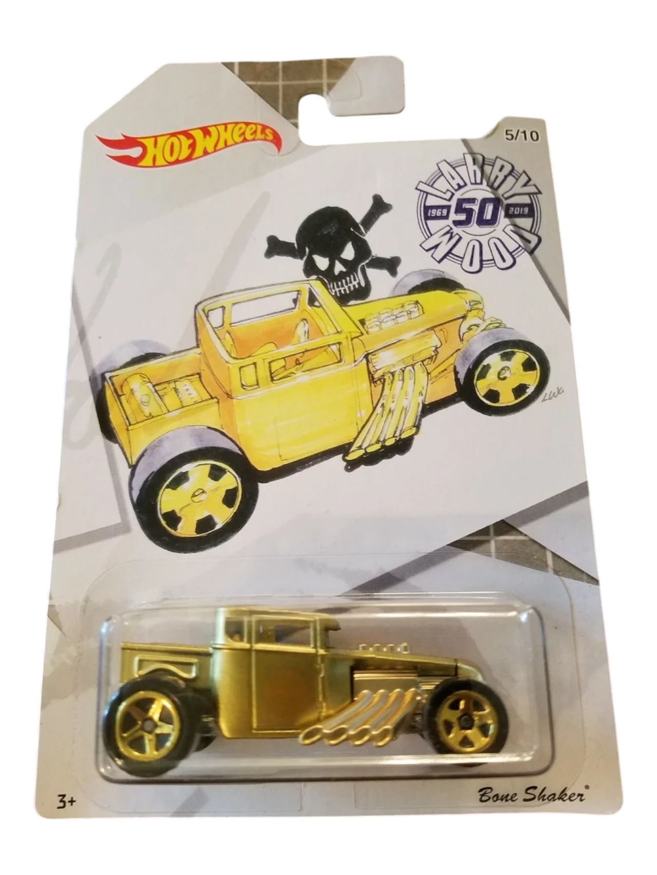 Hotwheels Larry50 Bone shaker Imported mainline Card Art Mainline 1:64 Scale