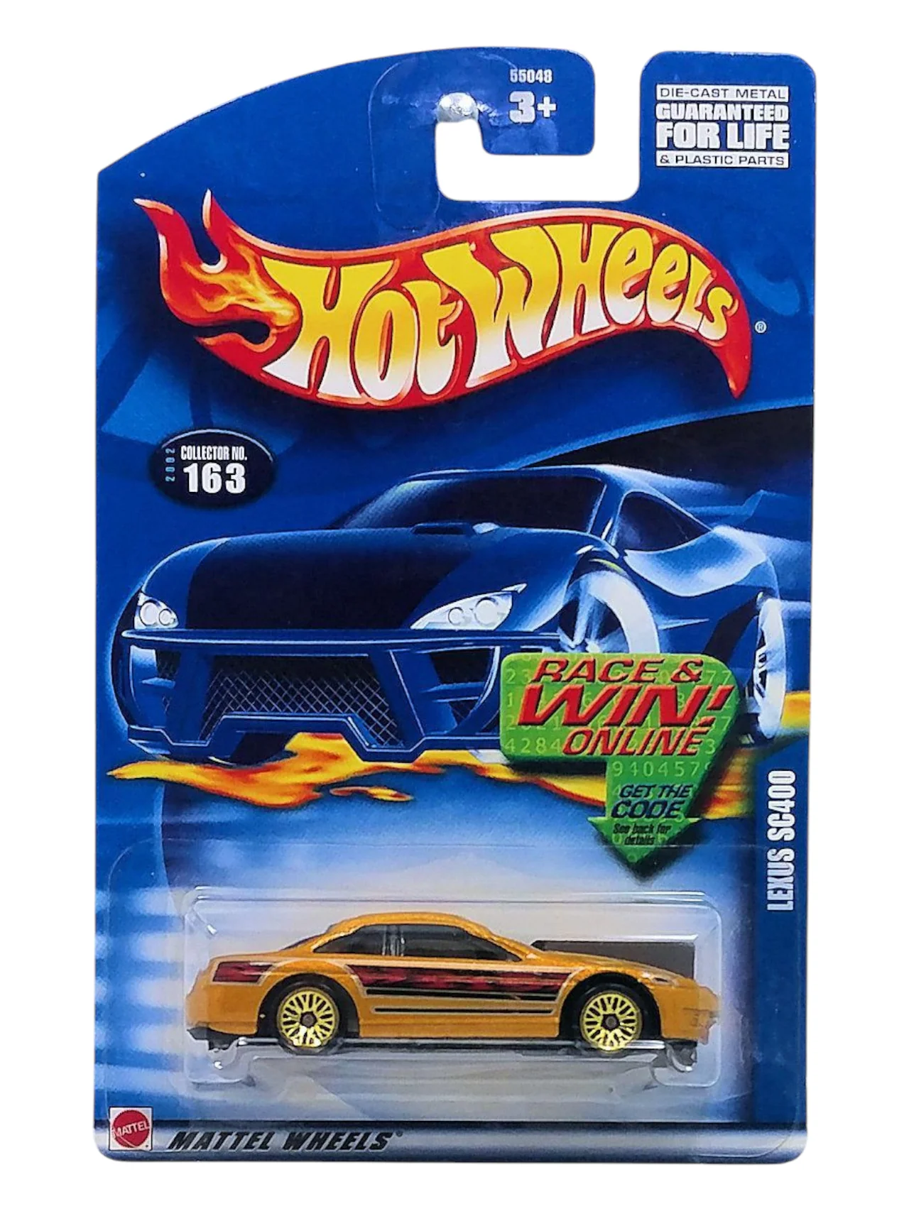HotWheels Lexus SC400 Collector No-163 Imported Mainline 1:64 Scale