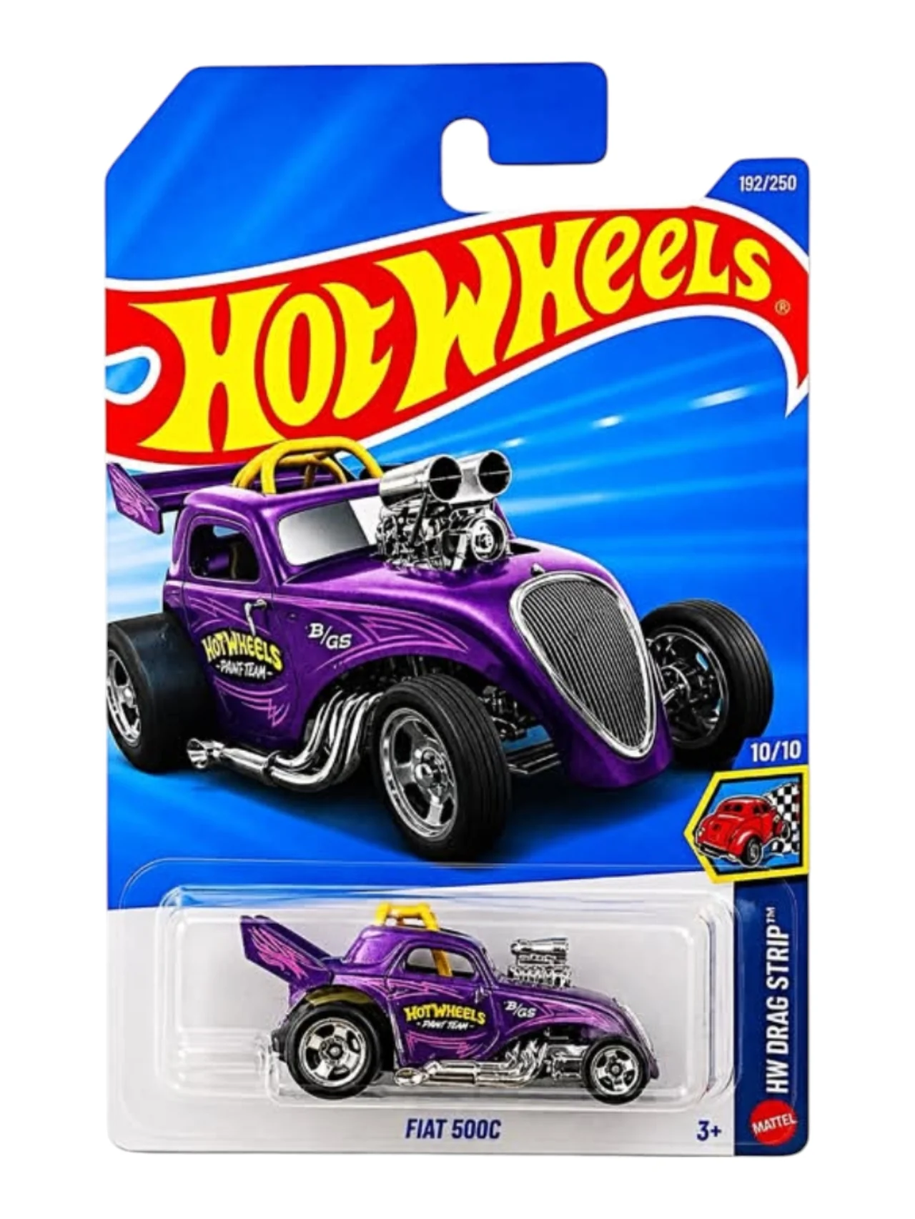 HotWheels"FIAT 500C" Imported Mainline 1:64 Scale