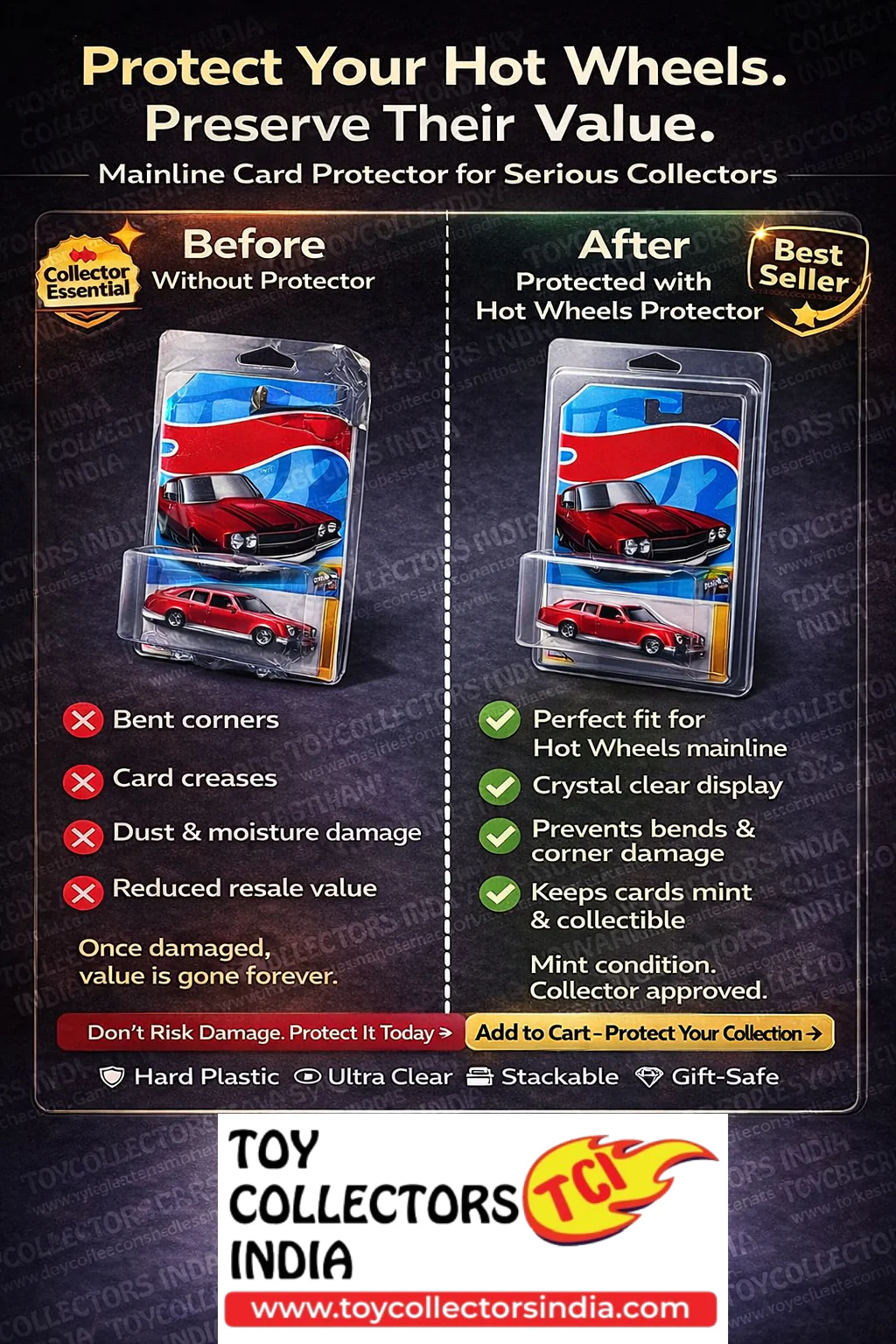 Hotwheels Mainline protector for Storage Indian 1:64 scale - Image 4