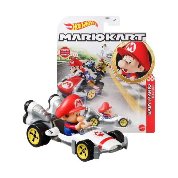 HotWheels Mariokart series Baby Mario B - Dashera / Intrepide Imported 1:64 Scale - Image 2