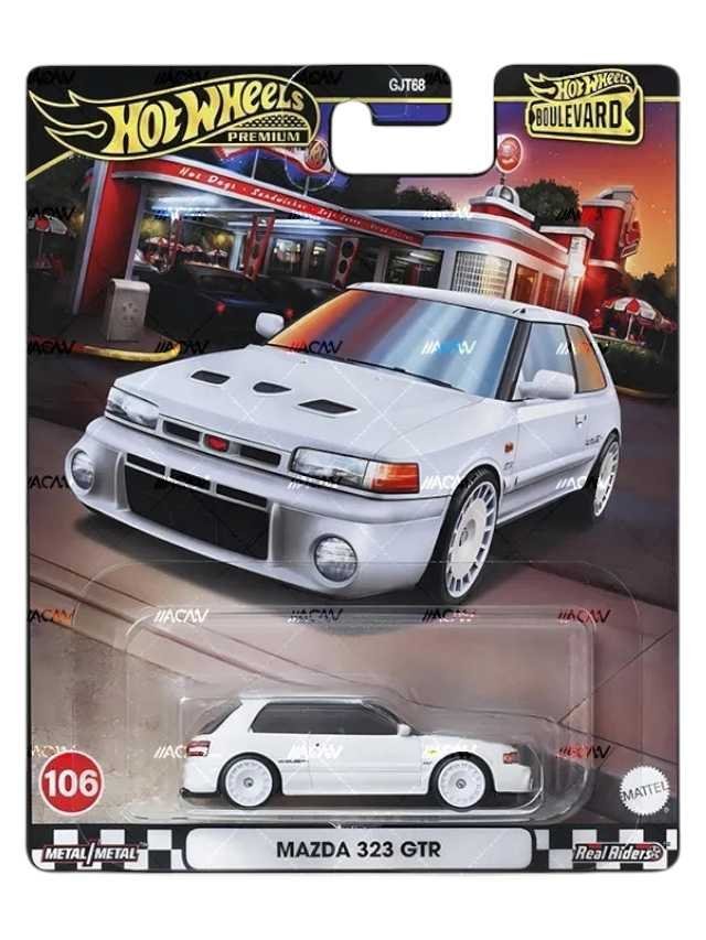 Hotwheels Boulevard mazda 323 gtr imported Premium 1:64