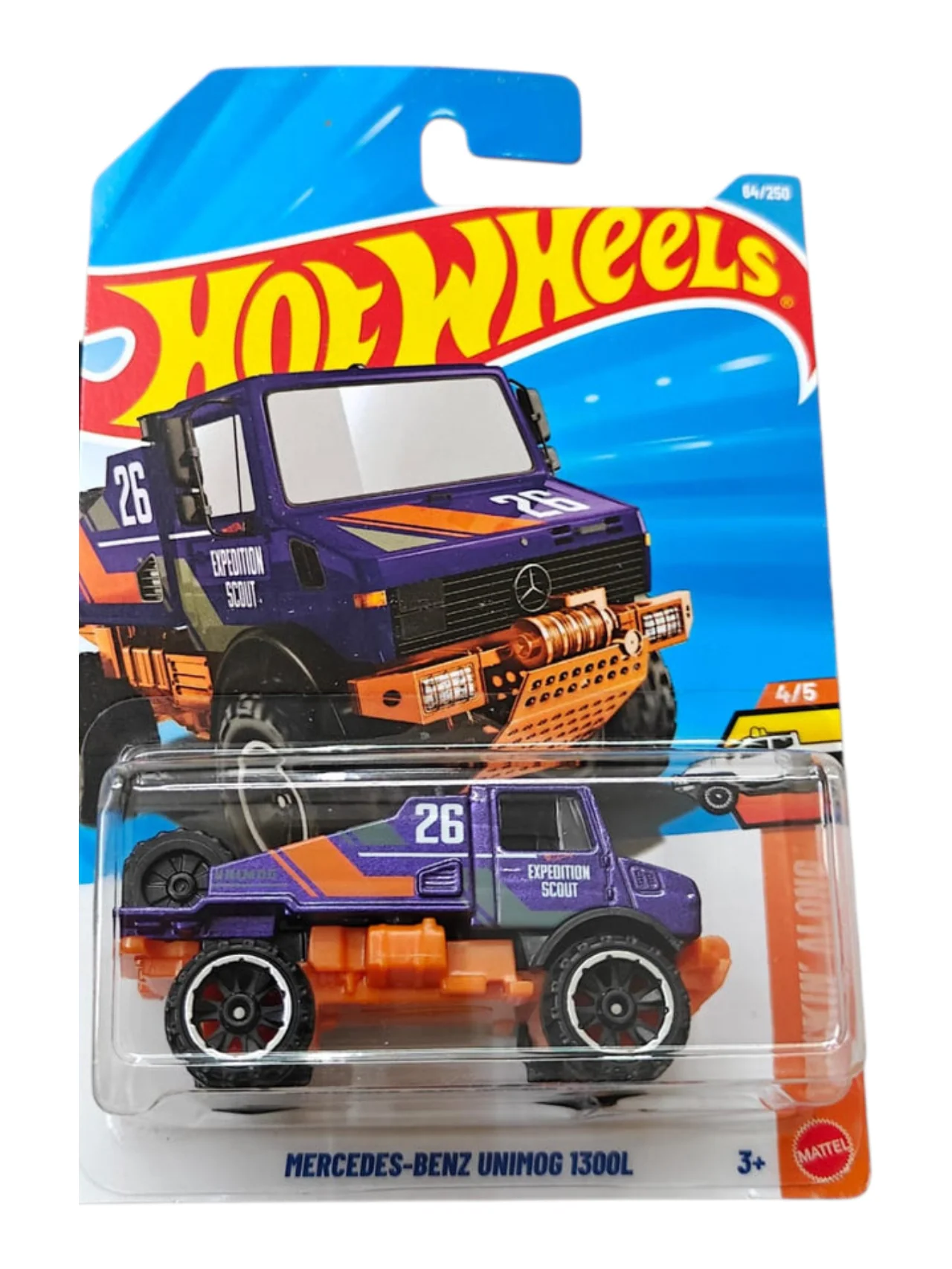HotWheels Mercedes-Benz UNIMOG 1300L Imported 1:64 Scale