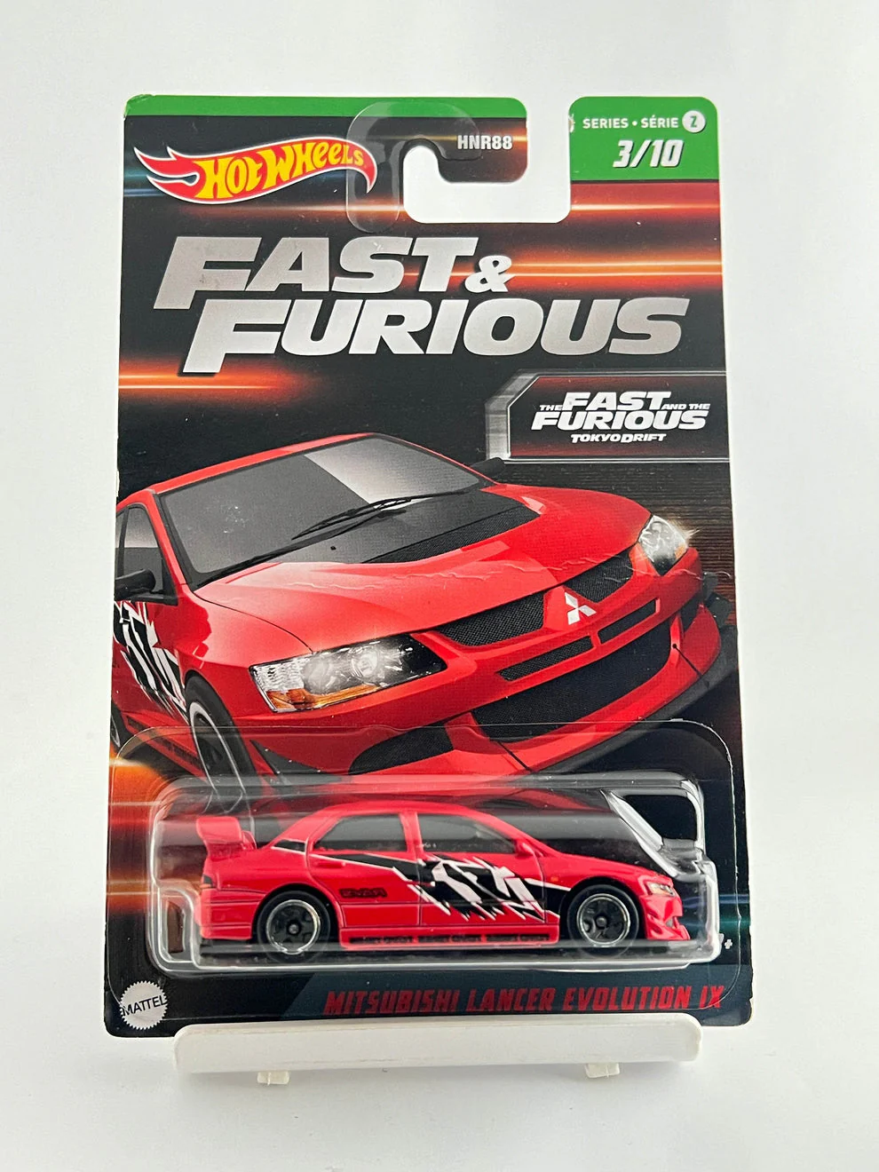 Hotwheels Mitsubishi Lancer Evolution Lx Fast And Furious Card Art Imported Mainline 1:64 Scale - Image 2