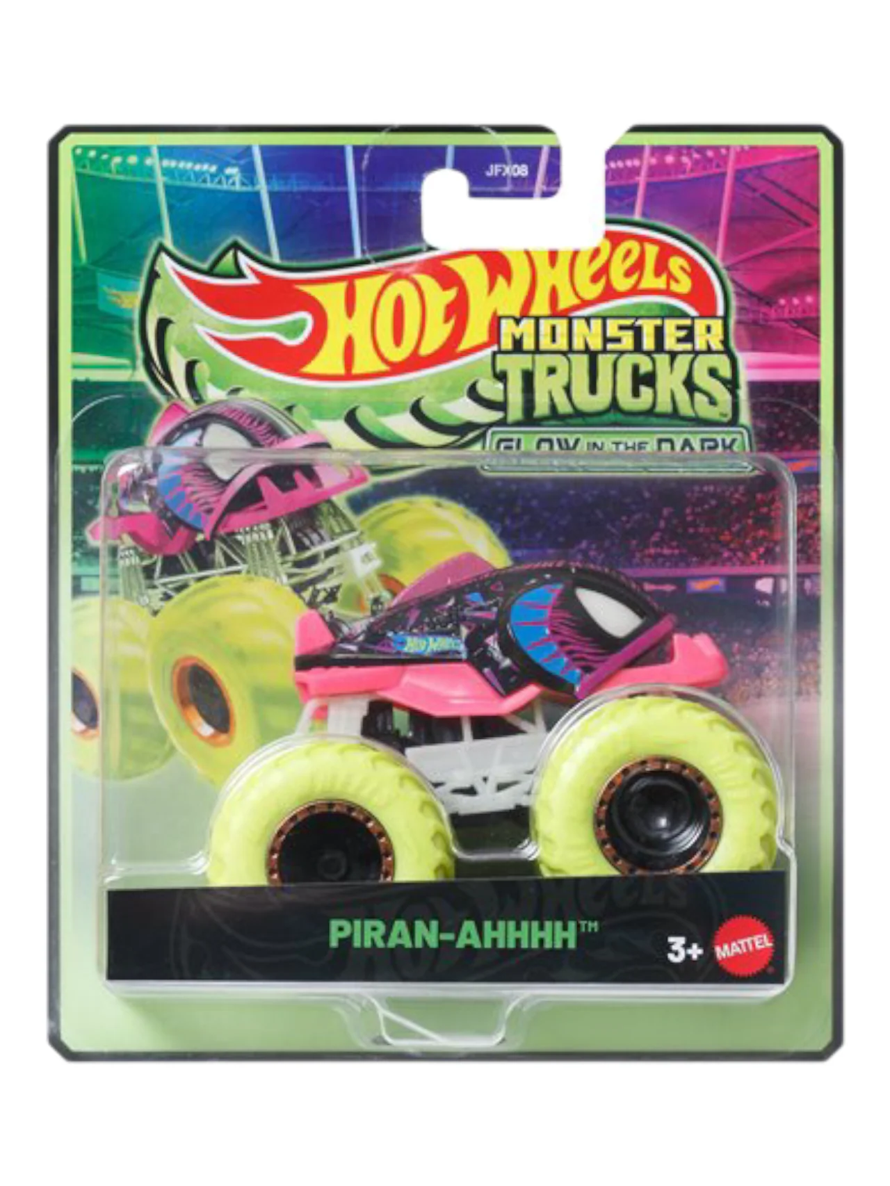HotWheels monster trucks glow in the dark piran ahhhh 1:64 Scale JFX08 - Image 2