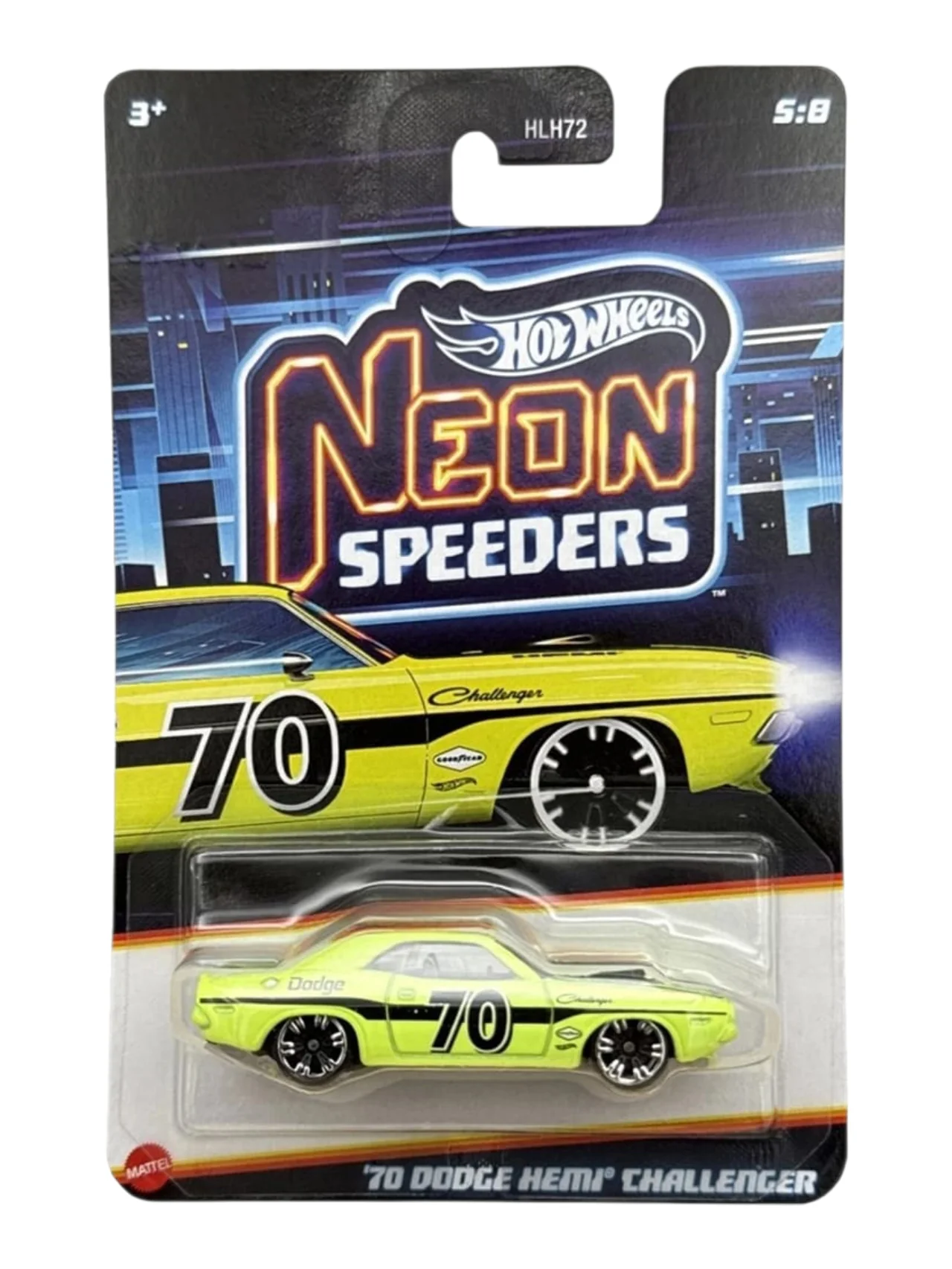 HotWheels Neon Speeders Set of 10 Mini Cars In Box Imported 1:64 Scale ( HLH72-955F ) - Image 11