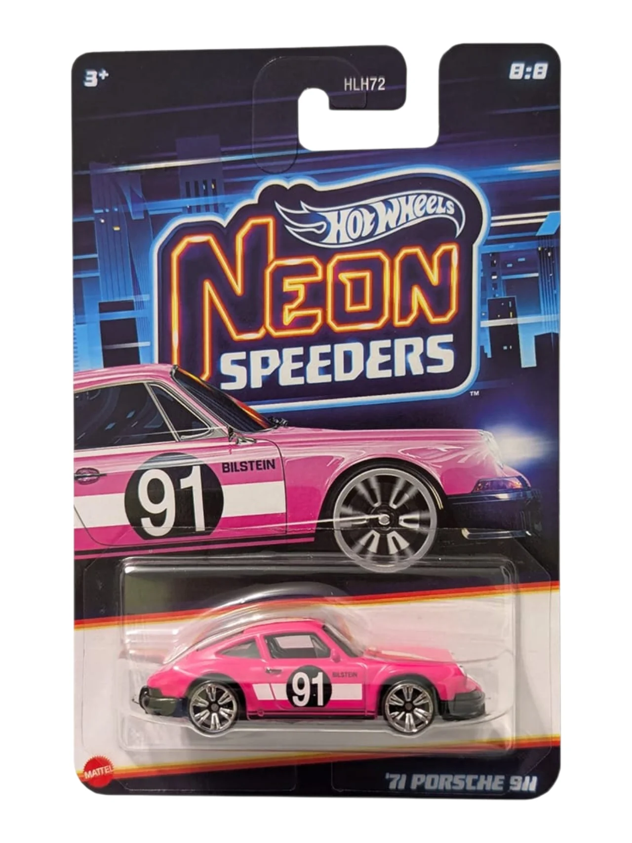 HotWheels Neon Speeders Set of 10 Mini Cars In Box Imported 1:64 Scale ( HLH72-955F ) - Image 15