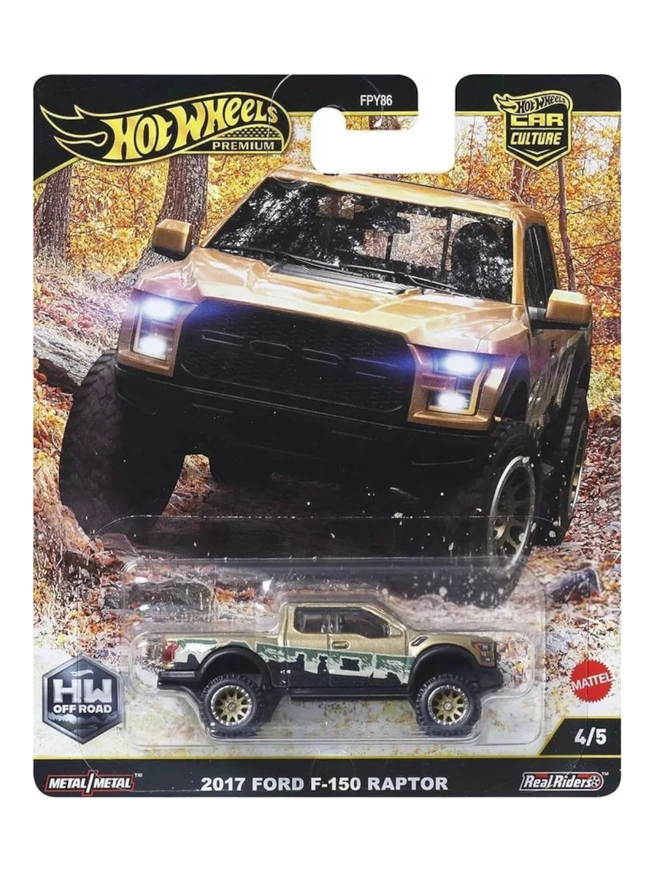 HotWheels Off Road 2017 Ford F-150 Raptor Imported Premium 1:64 Scale