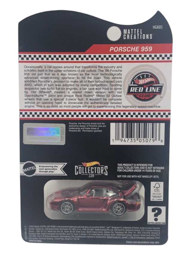 Hotwheels Porsche 959 imported Rlc 1:64 Scale - Image 18