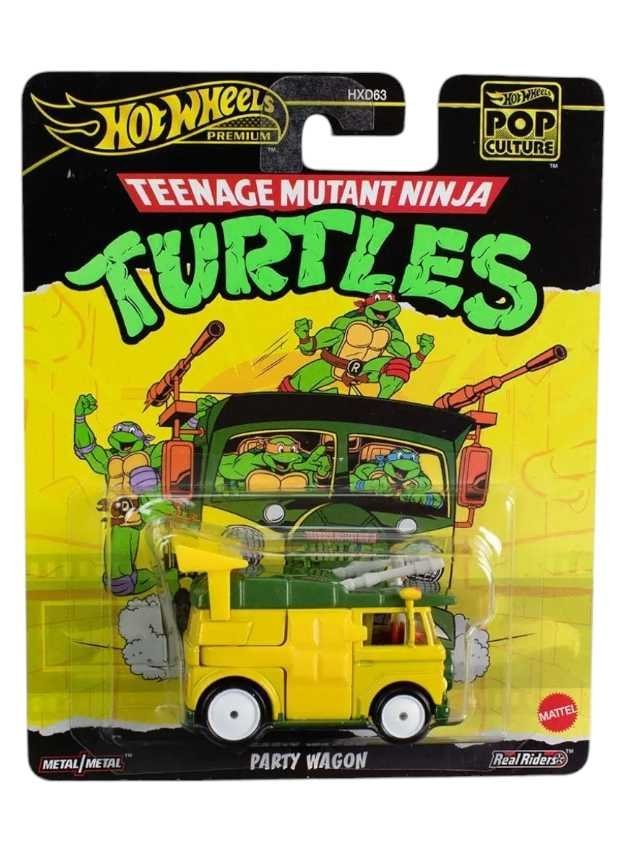 HotWheels Pop Culture Teenage Mutant Ninja Turtles Party Wagon Premium 1:64 Scale