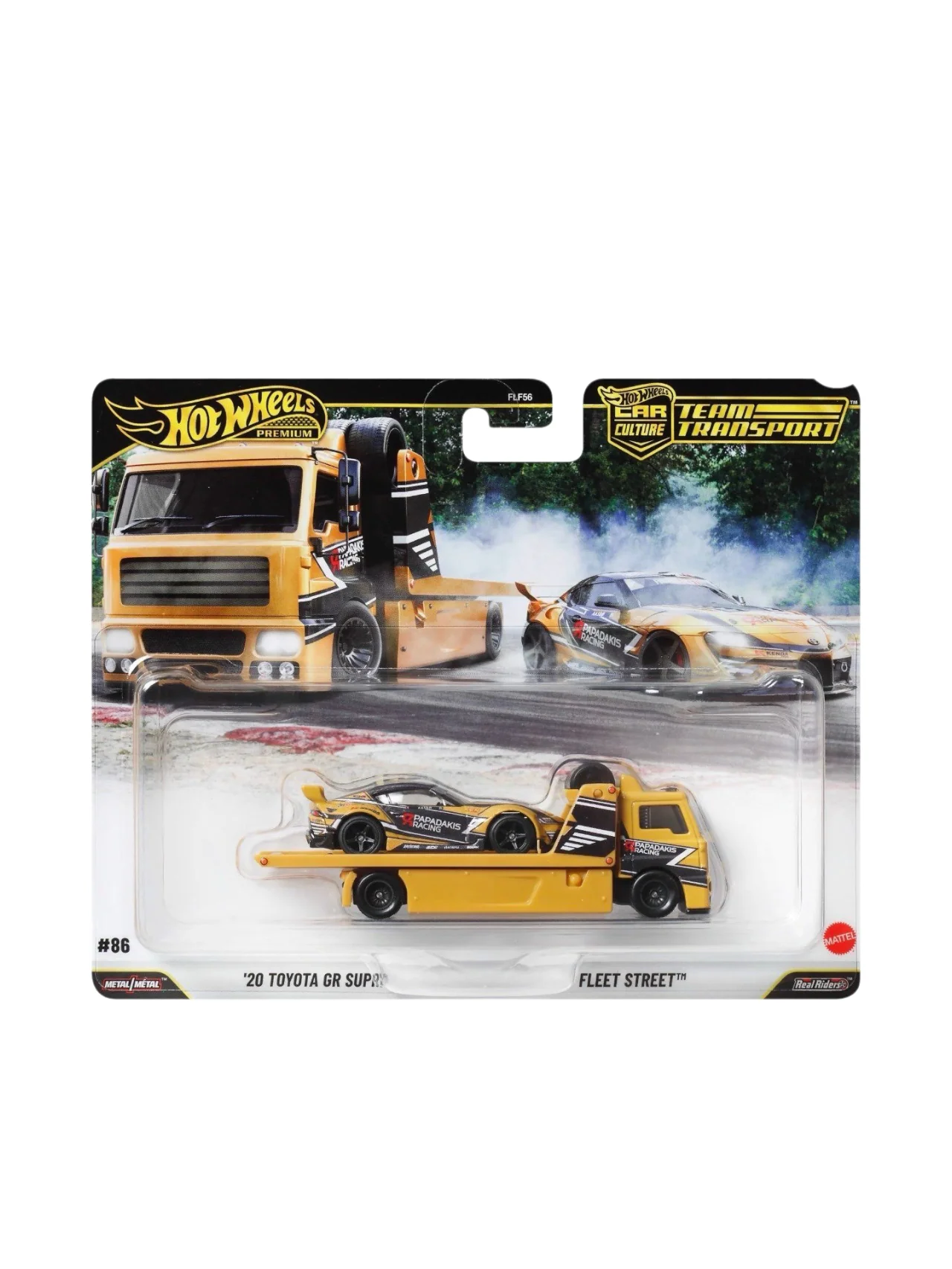 Hotwheels premium '20 toyota gt supra fleet Street team transport #86