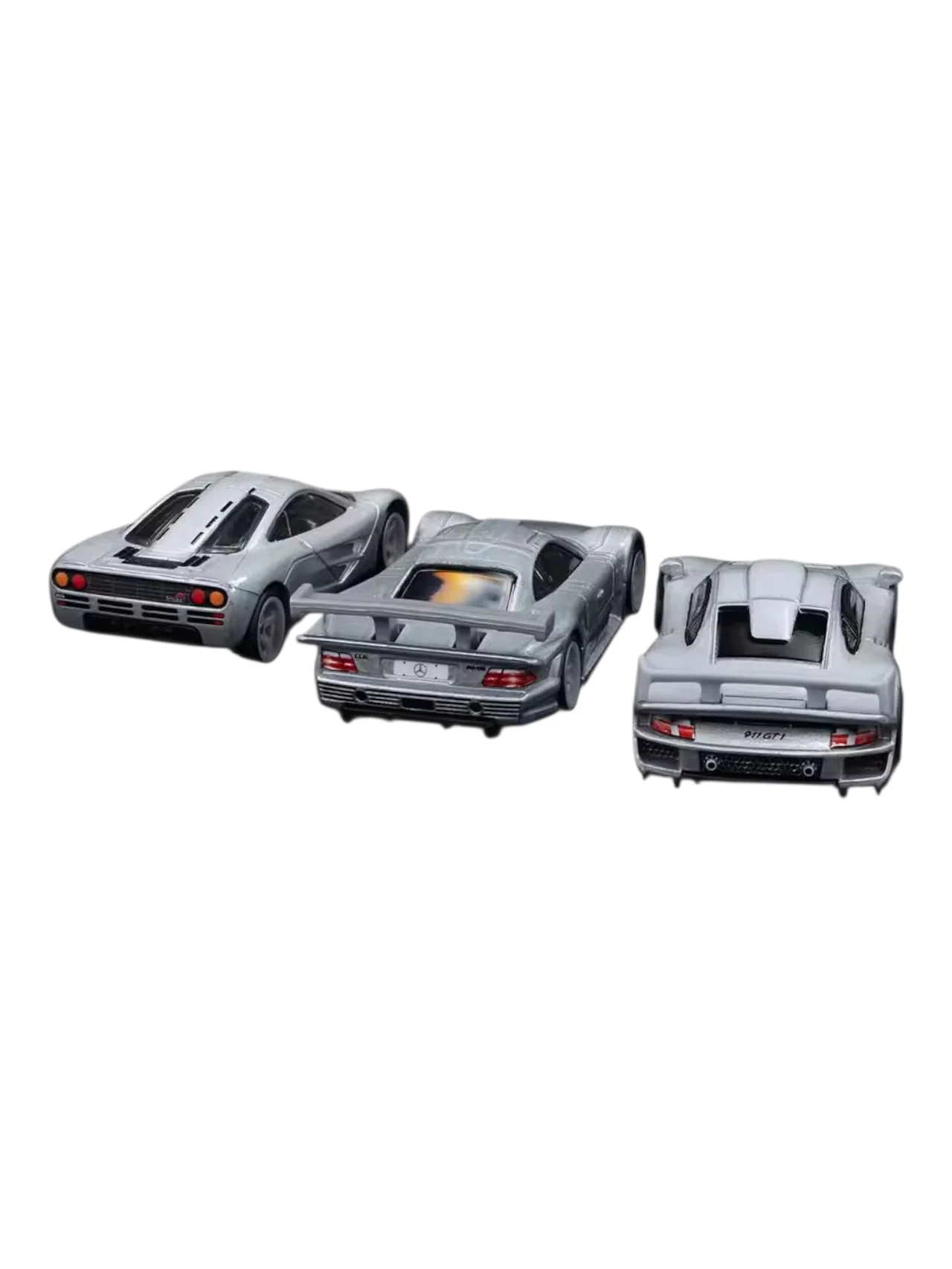 HotWheels Imported Premium Fleet Series 1997 Porsche 911 GT1,Mclaren F1,1997 Mercedes-Benz CLK-GTR 1:64 Scale Diorama(Box Damaged) - Image 3