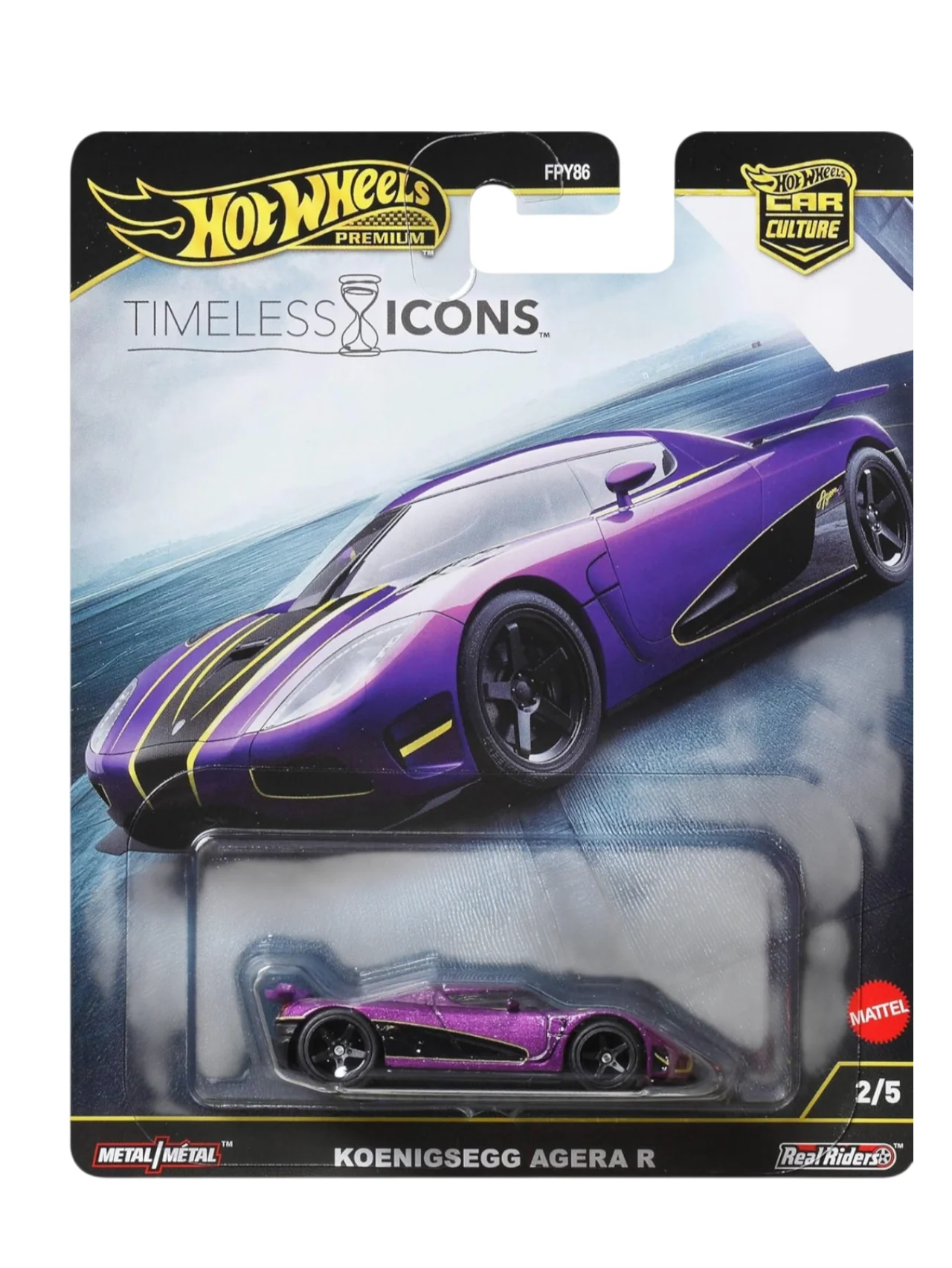 HotWheels timeless icons Koenigsegg Agera R Imported premium 1:64 Scale FPY86