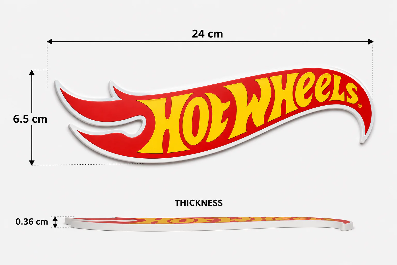 HotWheels Premium LOGO Plate |Stylish Wall Decor For Car Lovers - Image 2