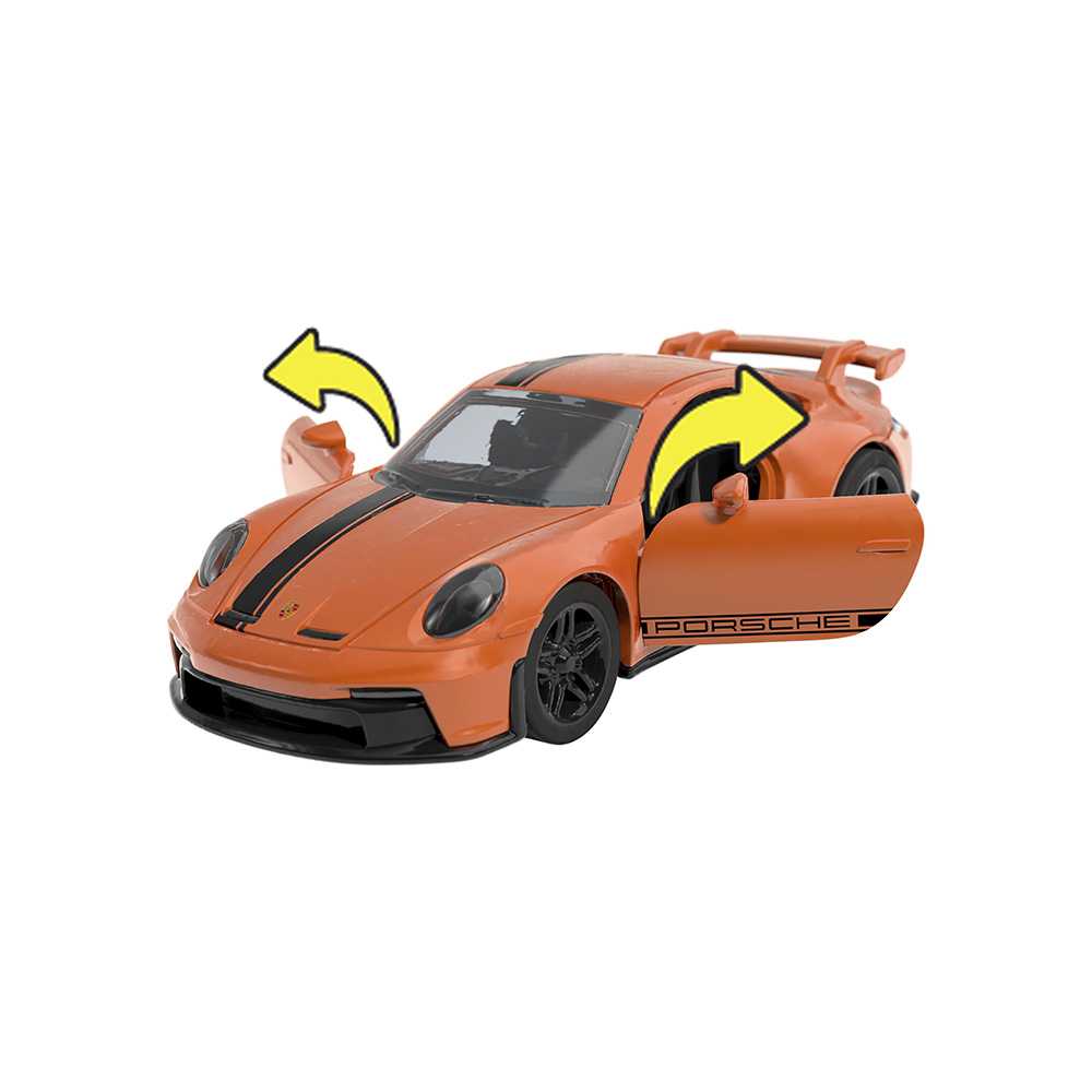 HOTWHEELS Pull-Back SPEEDERS Porsche 911 GT3 Imported Collection 1:32 Scale - Image 3