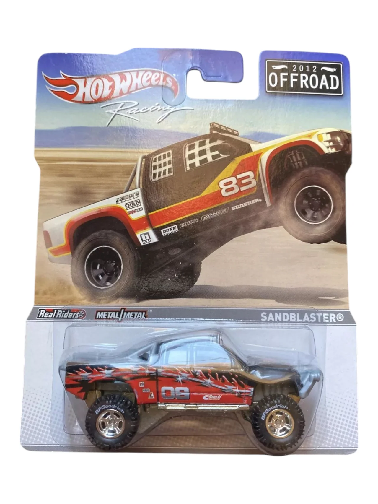HotWheels Racing 2012 Off Road SandBlaster Imported Mainline Card Art 1:64 Scale