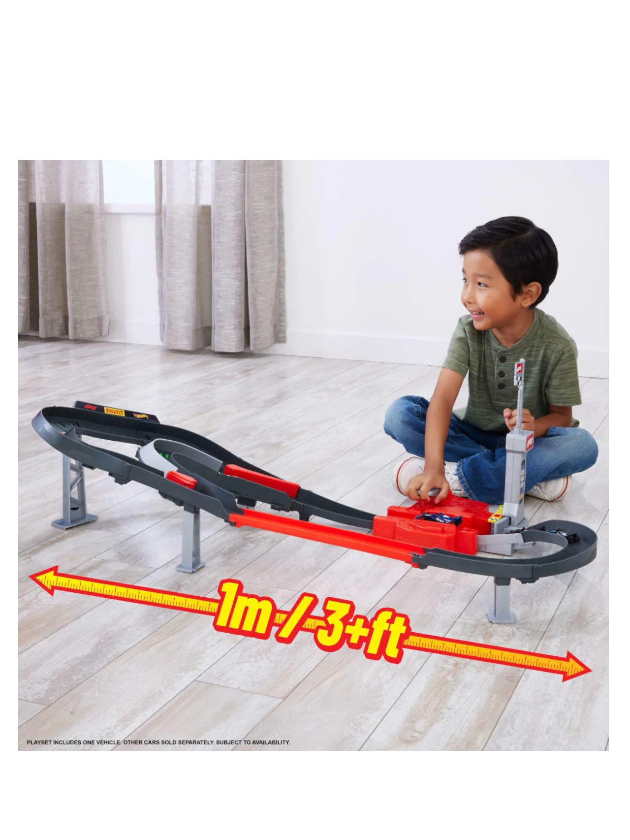 HotWheels Racing Formula 1 (F1) Sprint Race Circuit Track Set With 3 Die-Cast Cars in 1:64 Scale - Image 2