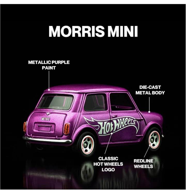 Hotwheels RLC 2023 Collector Edition "Morris Mini" Die-Cast Car 1:64 Scale Premium Collectible - Image 4