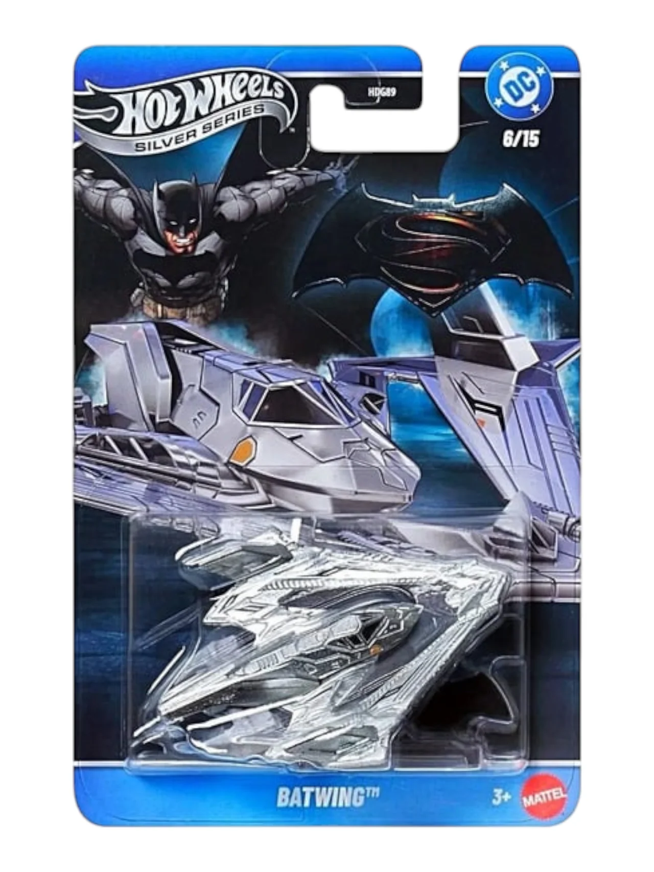Hotwheels Silver Series "BATWING" Imported Card Art 1:64 Scale