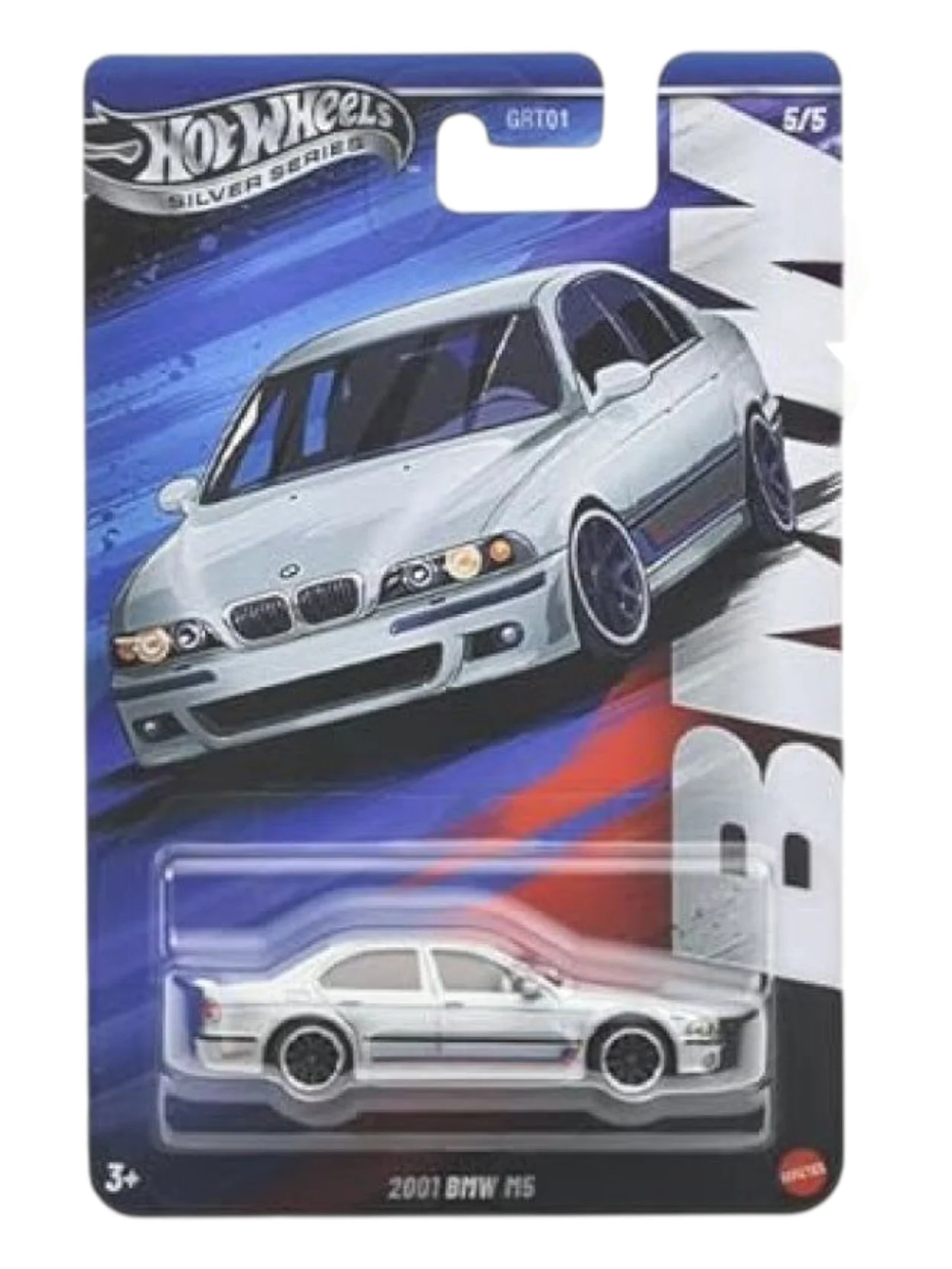 HotWheels Silver Series BMW Set of 5 Imported Mainline Card Art 1:64 Scale - Image 6
