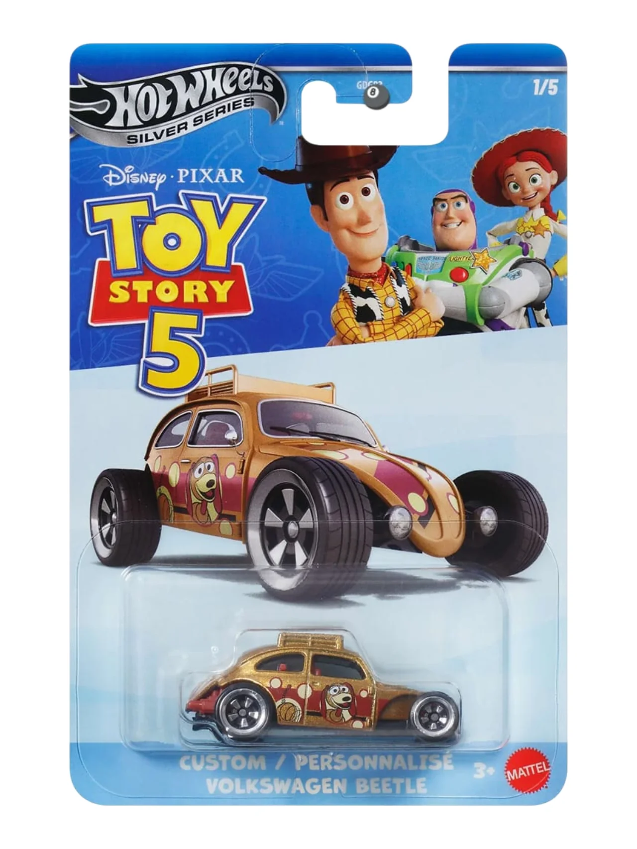 HotWheels Silver Series Disney Pixar Toy Story 5  Set of 5 Imported Mainline Card Art 1:64 Scale ( Code - 952M ) - Image 4