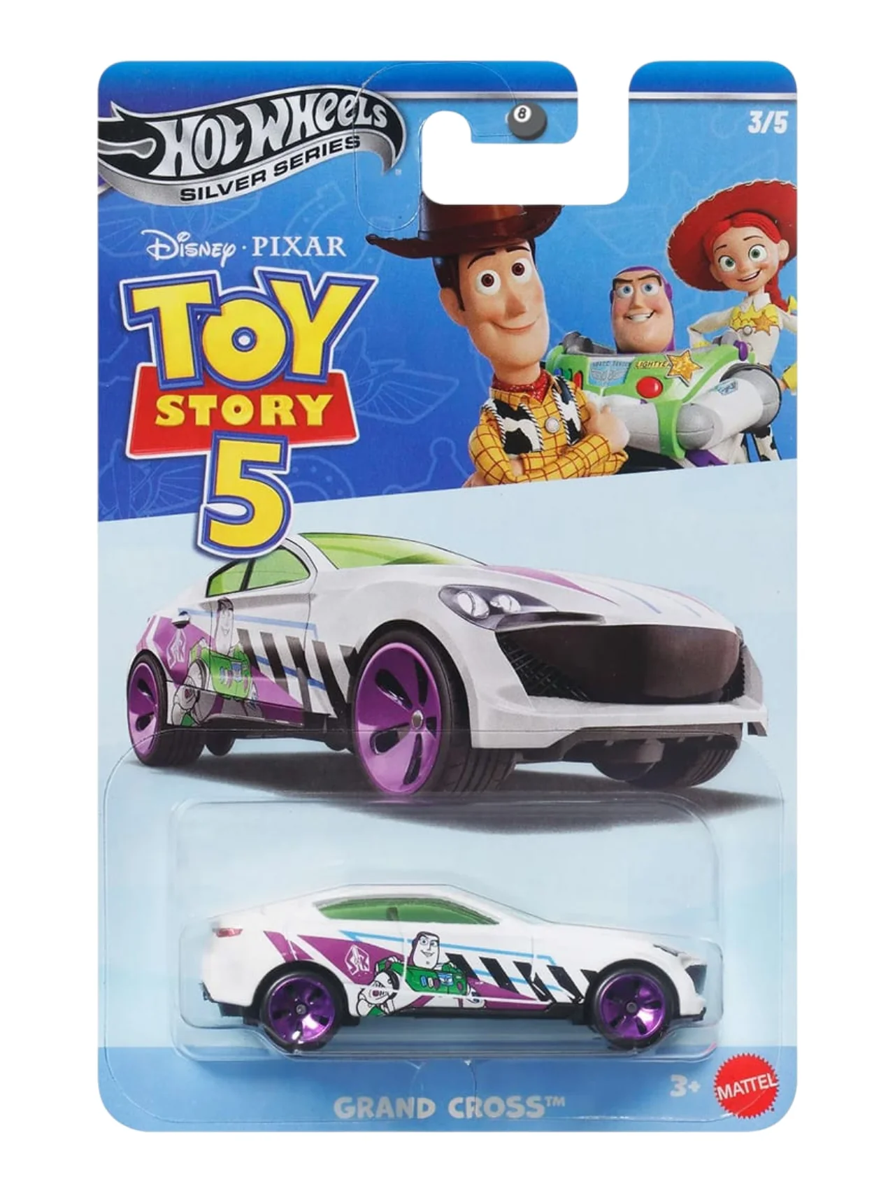HotWheels Silver Series Disney Pixar Toy Story 5  Set of 5 Imported Mainline Card Art 1:64 Scale ( Code - 952M ) - Image 5