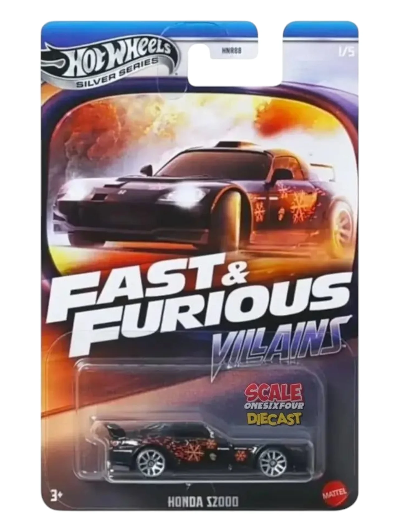 Hotwheels silver Series fast and Furious villains set of 5 imported mainline card art 1:64 scale - Image 6