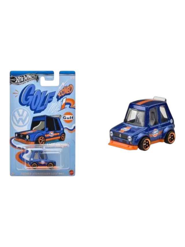 Hotwheels silver Series Tooned gulf set of 5 imported mainline card art 1:64 scale - Image 4