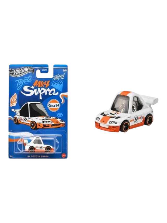 Hotwheels silver Series Tooned gulf set of 5 imported mainline card art 1:64 scale - Image 6