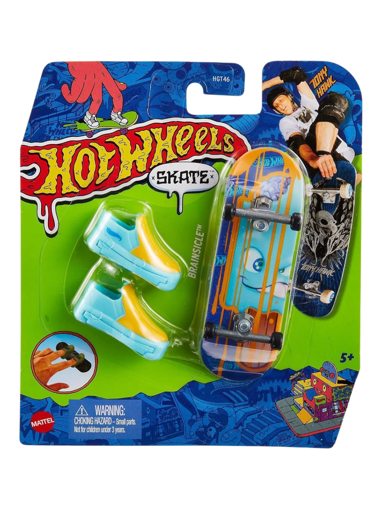 HotWheels Skate Brainsicle Fingerboard and Skate Shoes