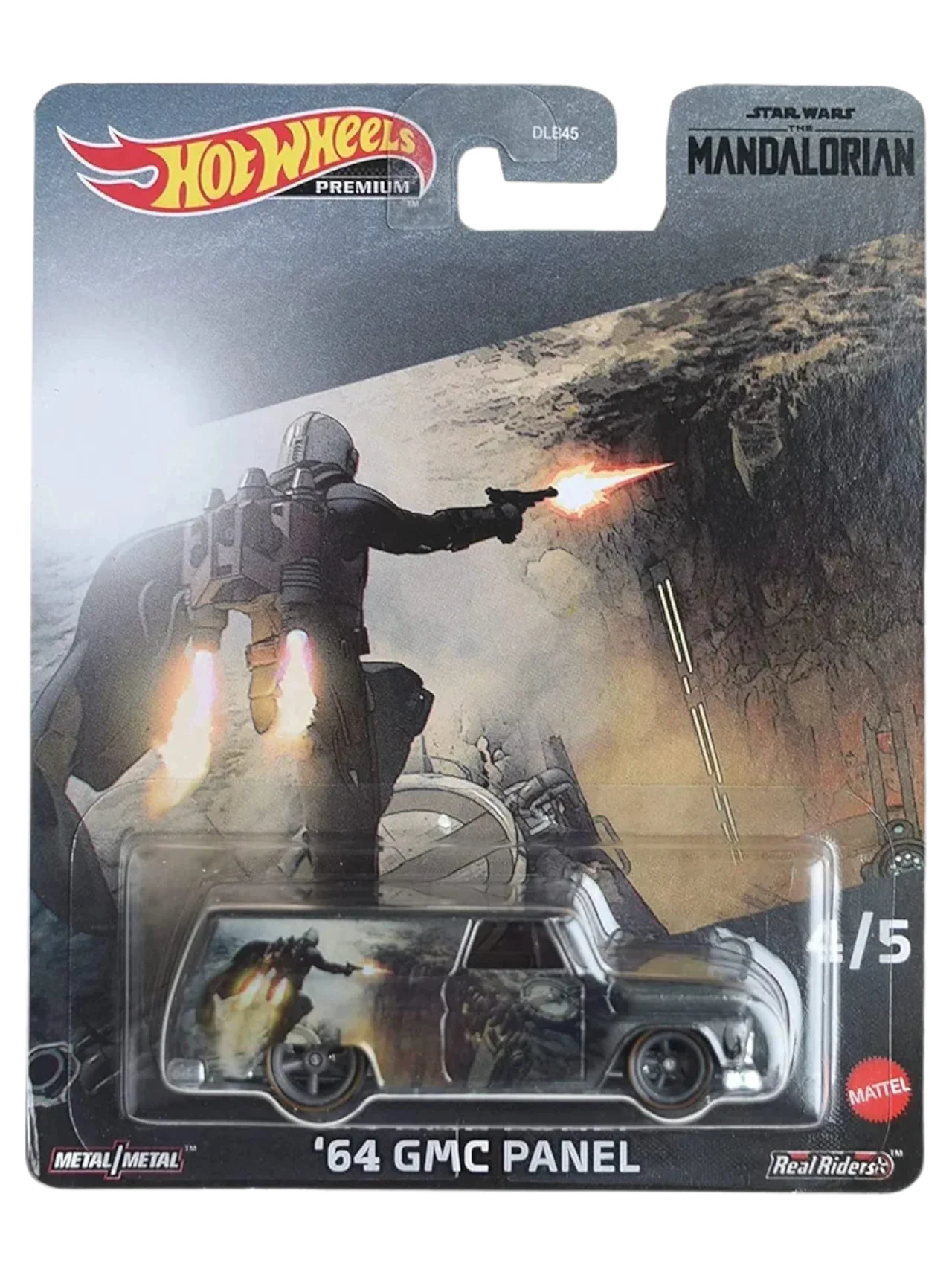 HotWheels Star Wars Mandalorian 64 GMC Panel Imported Premium 1:64 Scale (Creased Card)