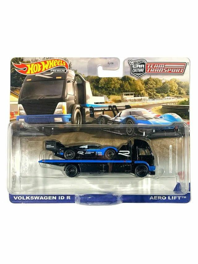 Hotwheels Volkswagen id r aero lift imported team transport 1:64 Scale