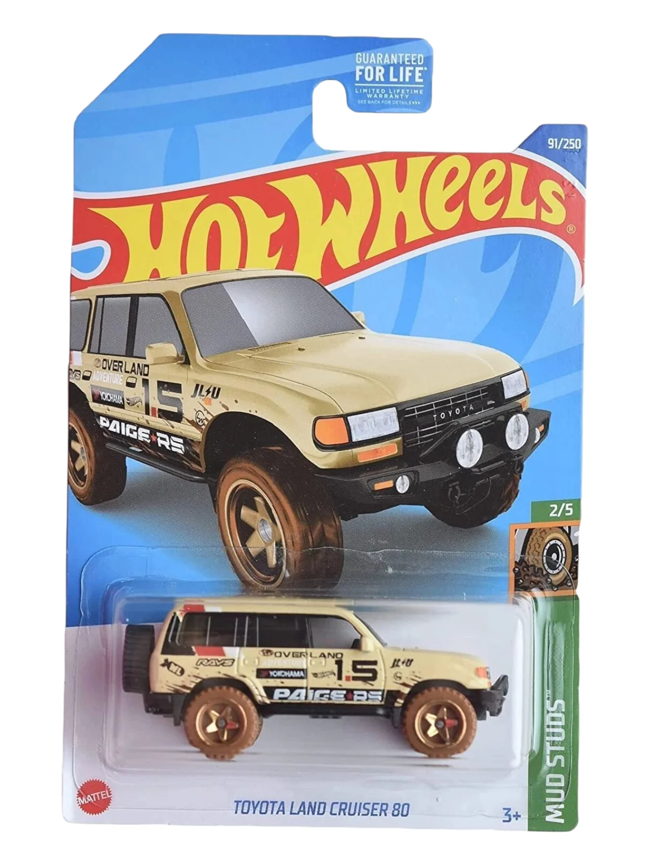 HotWheels Toyota Land Cruiser 80 Imported Mainline 1:64 Scale (Card Damage)