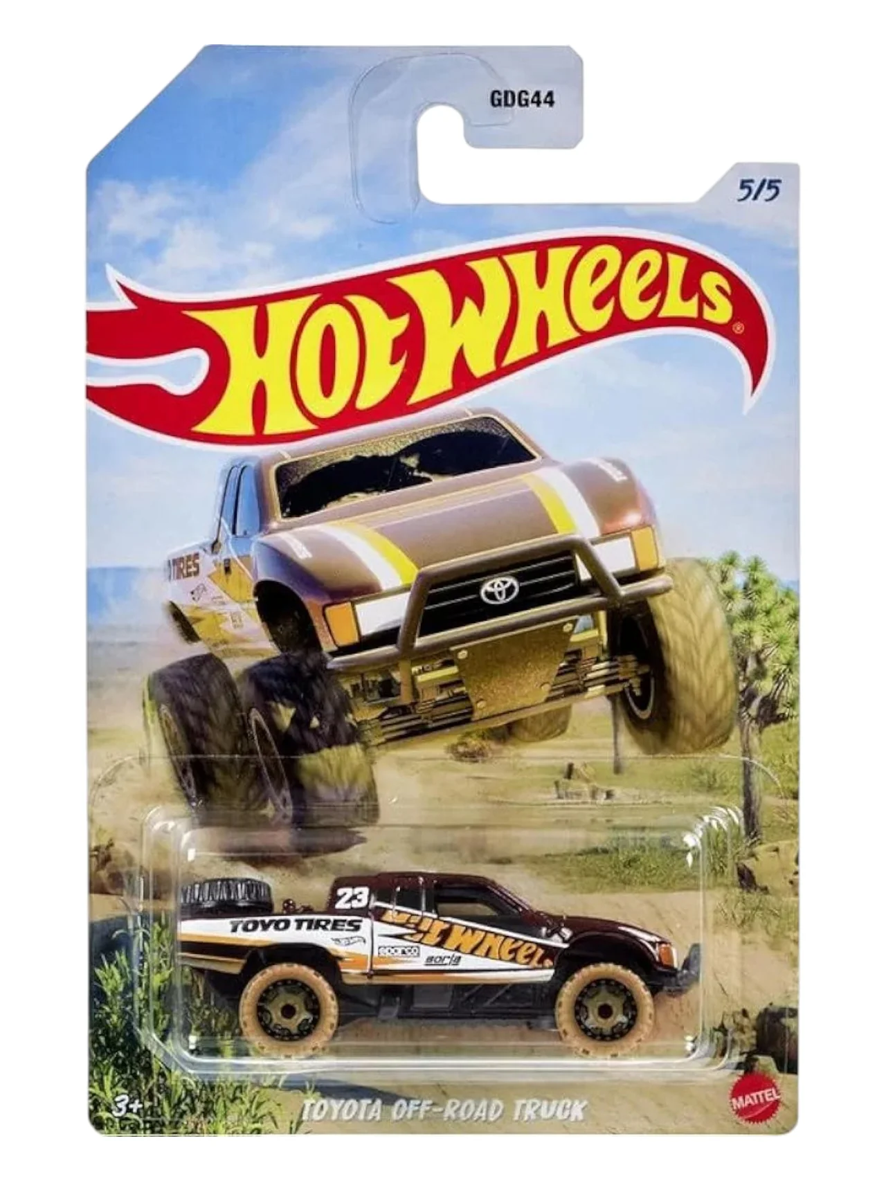 Hotwheels Toyota off-road truck  Imported Card Art mainline 1:64 Scale