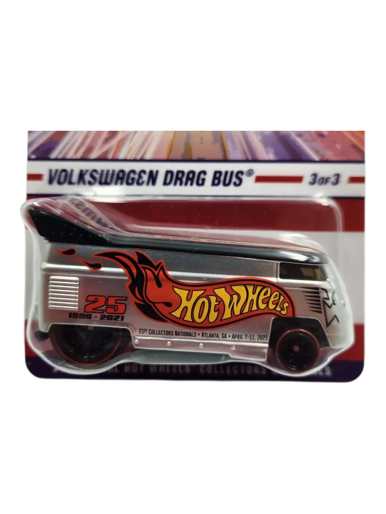 HotWheels RLC Volkswagen Drag Bus 21st Annual Hot Wheels Collectors Nationals Imported 1:64 Scale die-cast (With Protector) - Image 2