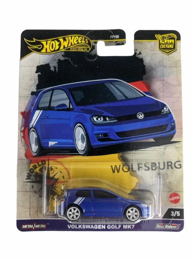 Hotwheels Volkswagen Golf MK7 imported premium 1:64 scale