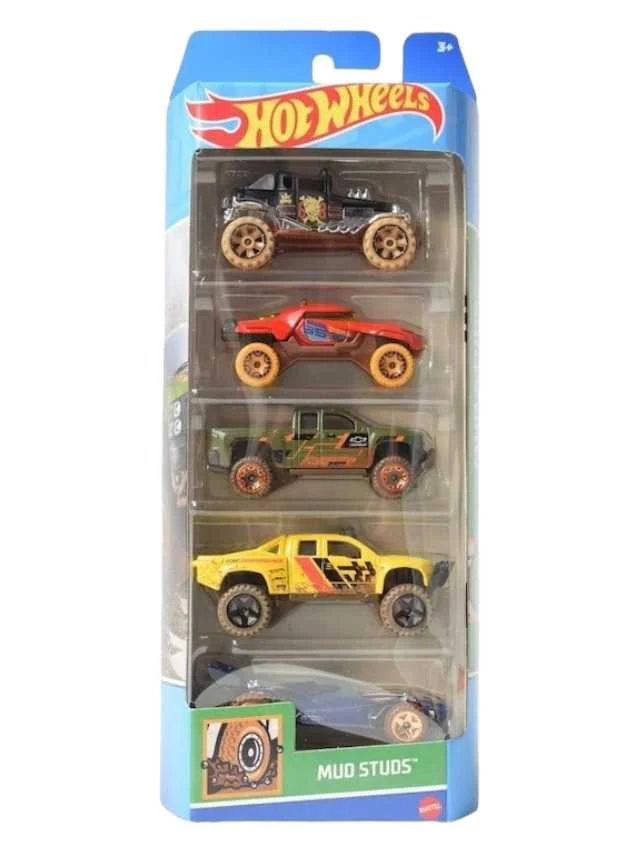 Hot Wheels Mud Studs - Set of 5 Cars - 2024 Pre owned