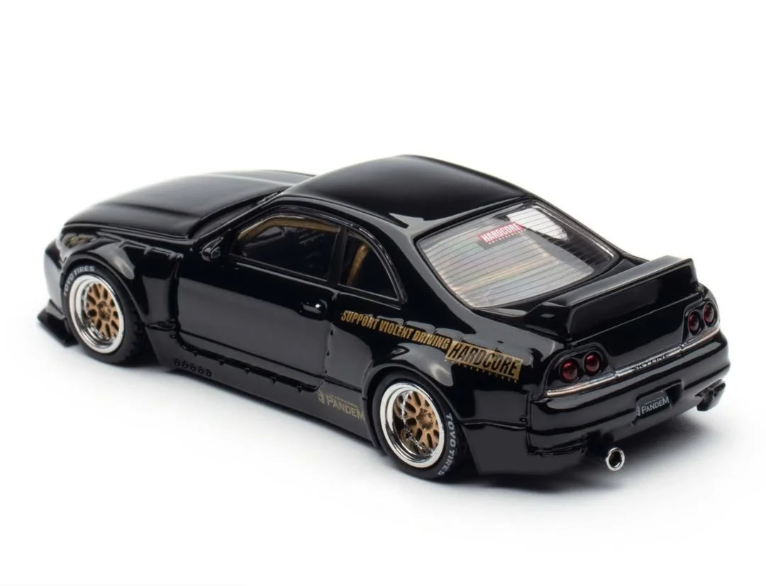 INNO64 GT-R (BCNR33) Pandem/Rocket Bunny 1:64 Scale Metal Diecast IN64-R33P-BLA - Image 5