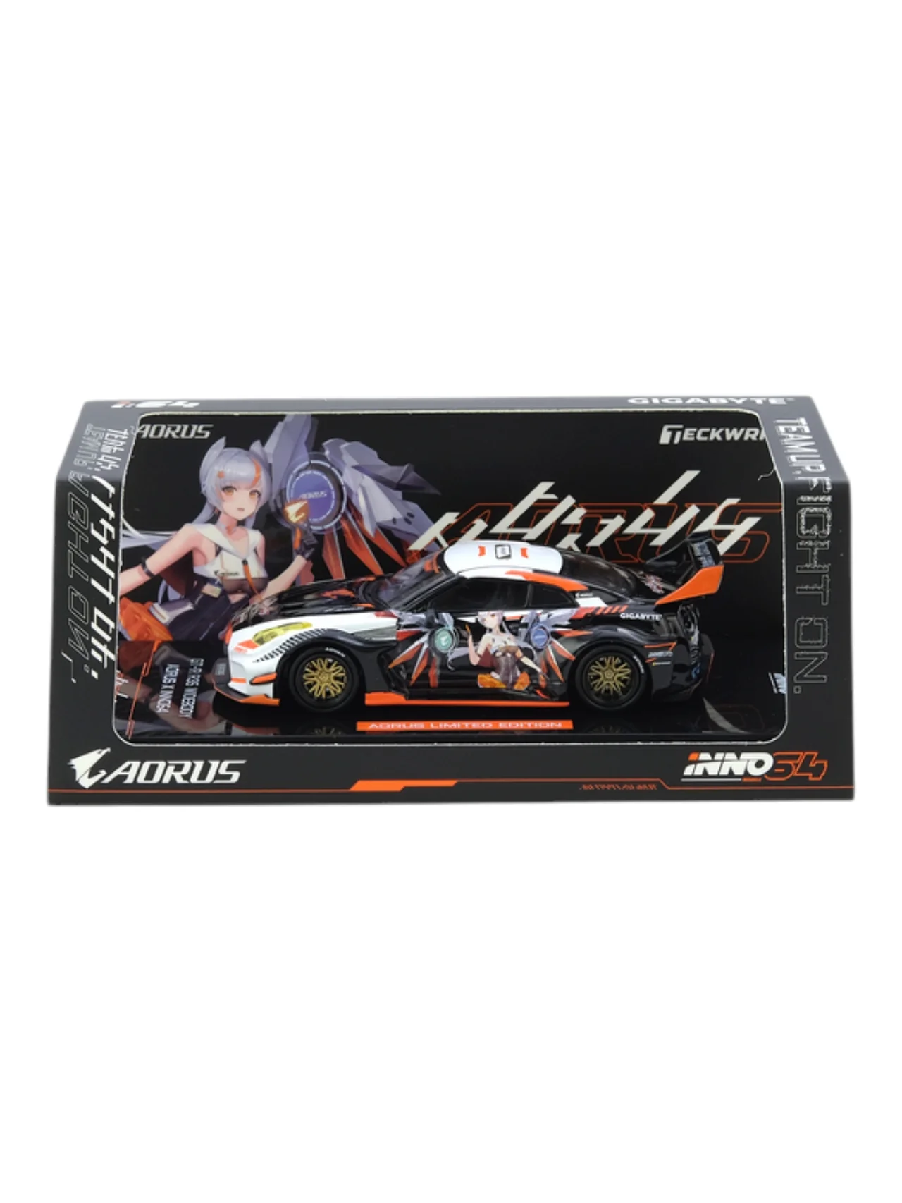 INNO64 GT-R (R35) WIDEBODY AORUS X INNO64 Limited Edition 1:64 Scale Mattel Diecast IN64-R35LB-AORUS