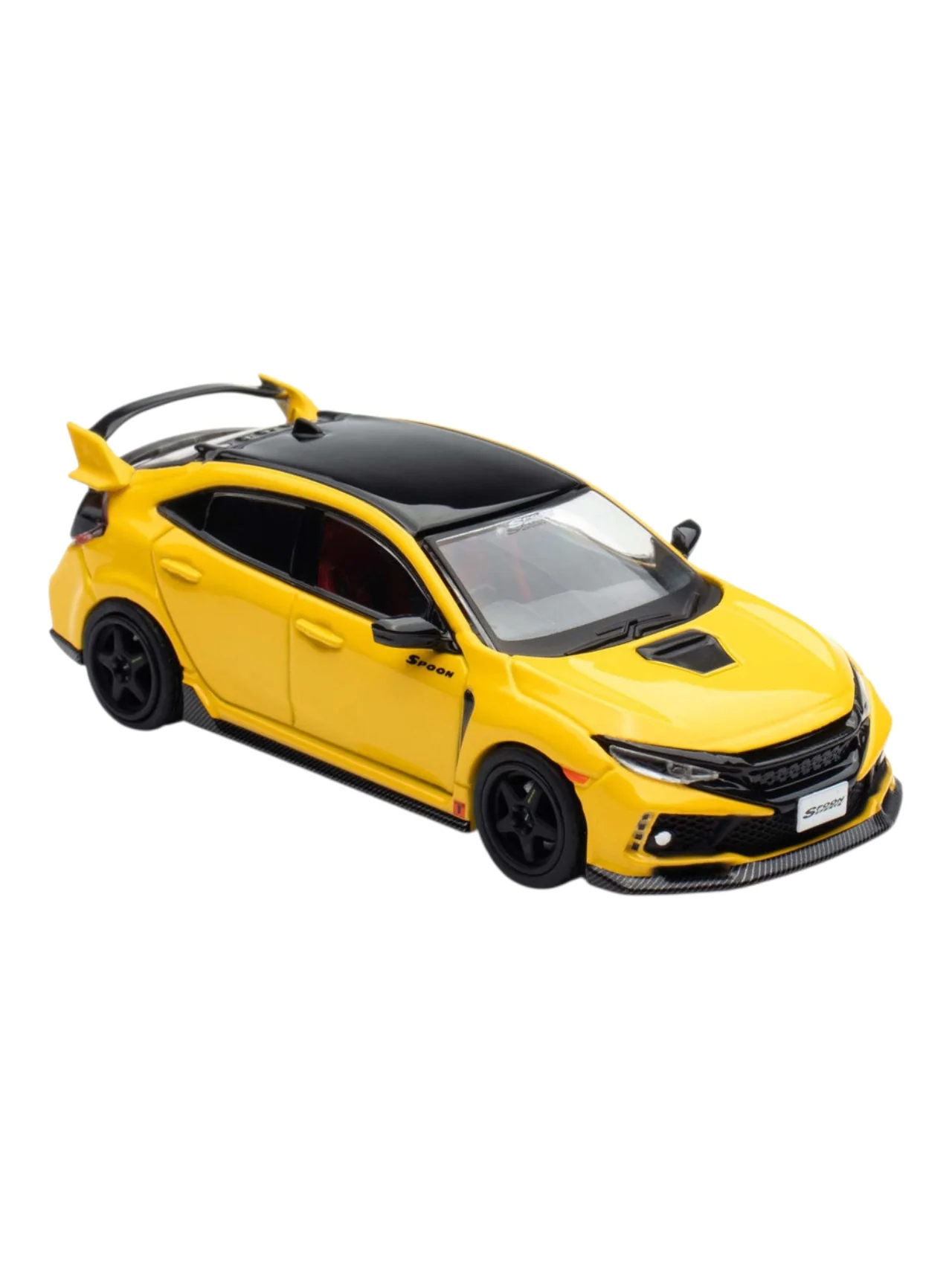 INNO64 Honda Civic Type R (FK8) Yellow 1:64 Scale Metal Diecast IN64-FK8-YL - Image 2